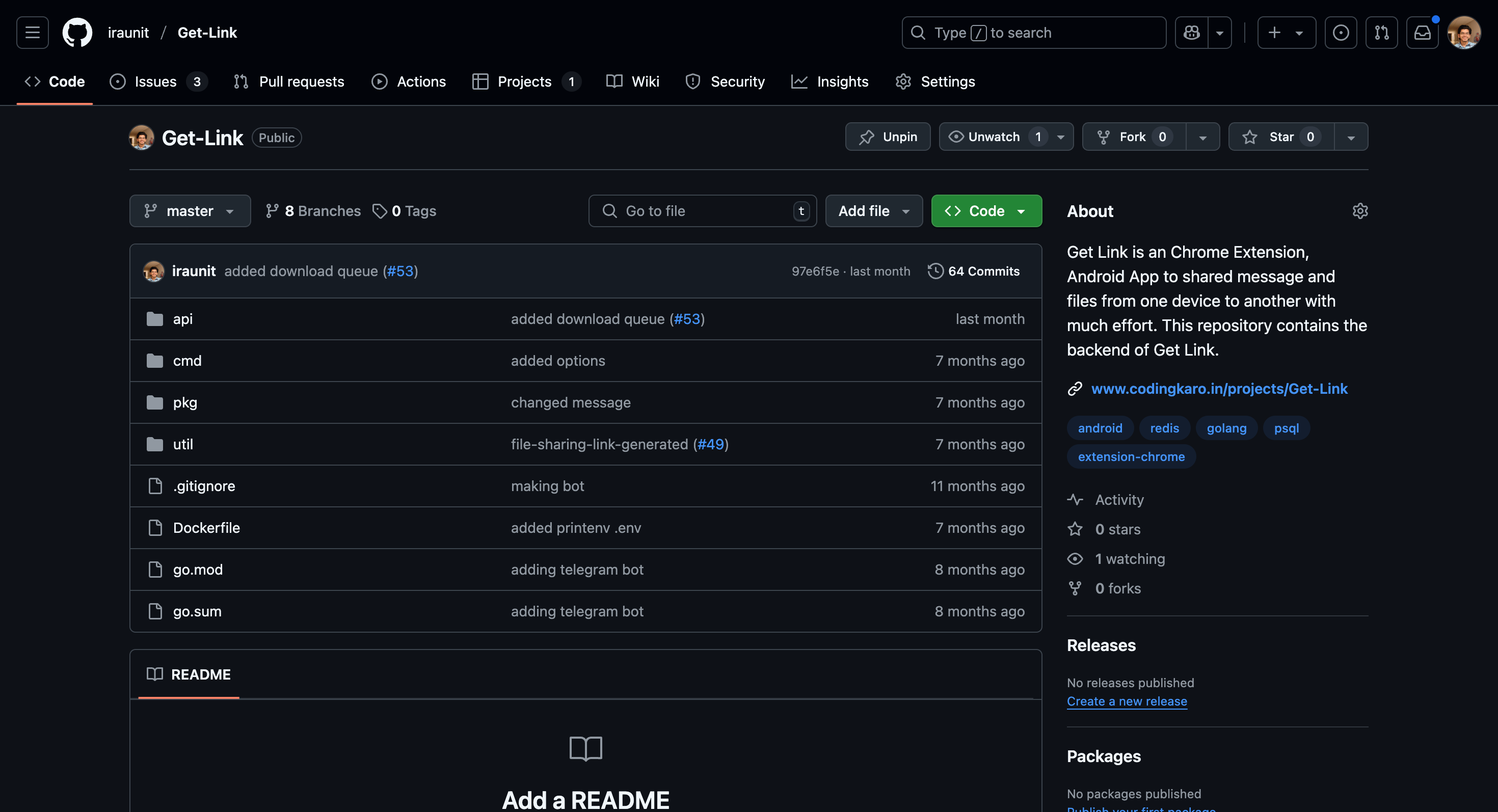 Get Link Backend